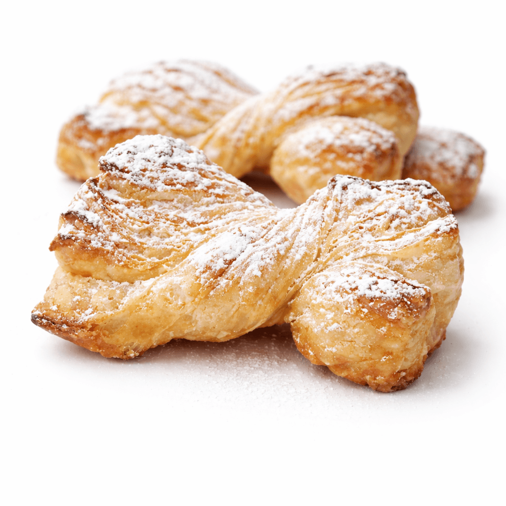 Vassoio di sfogline siciliane dorate